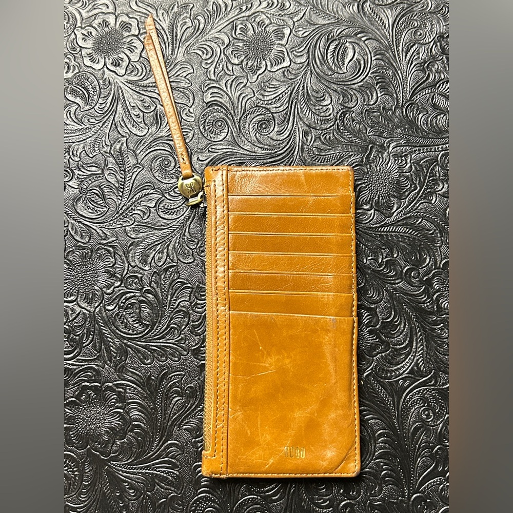 HOBO Mustard Yellow Leather Wallet